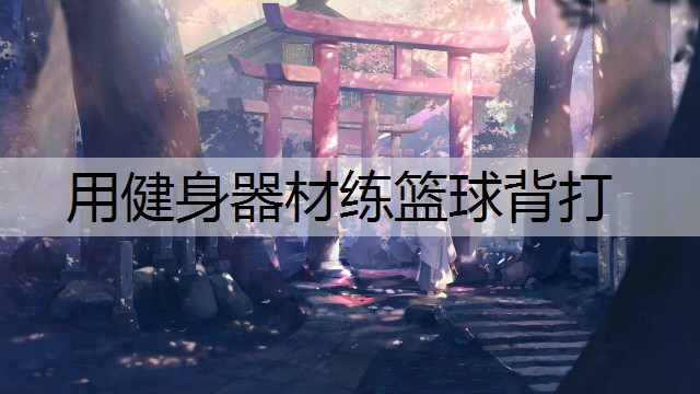 用健身器材练篮球背打