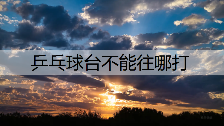 乒乓球台不能往哪打